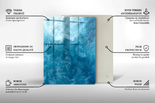 Üveg vágódeszka Festék absztrakció