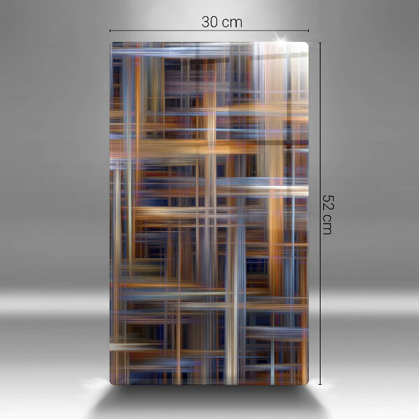 Üveg vágódeszka Absztrakt festék vonalak