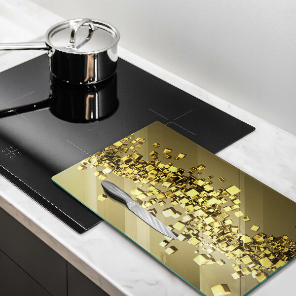 Üveg vágódeszka Absztrakt 3D geometria