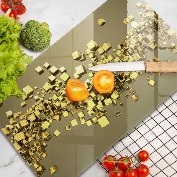 Üveg vágódeszka Absztrakt 3D geometria