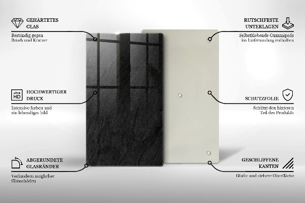 Üveg vágódeszka Kő textúra