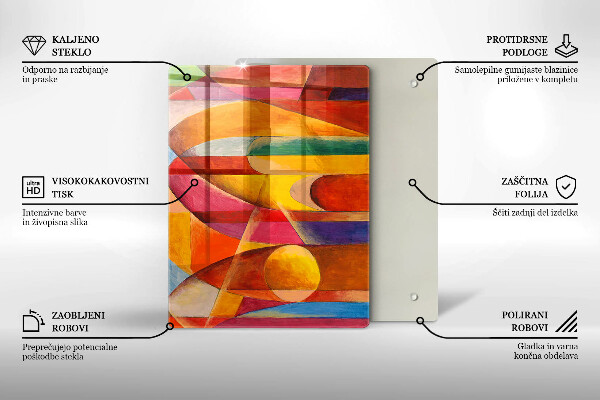 Üveg vágódeszka Kő textúra