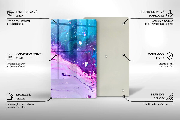 Üveg vágódeszka Absztrakciós tinták