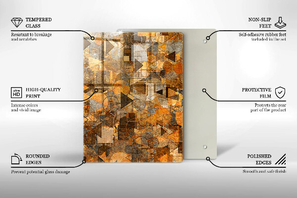 Üveg vágódeszka Vízcseppek