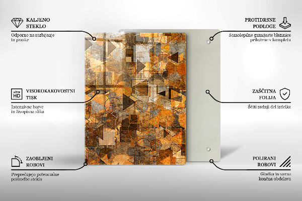 Üveg vágódeszka Vízcseppek