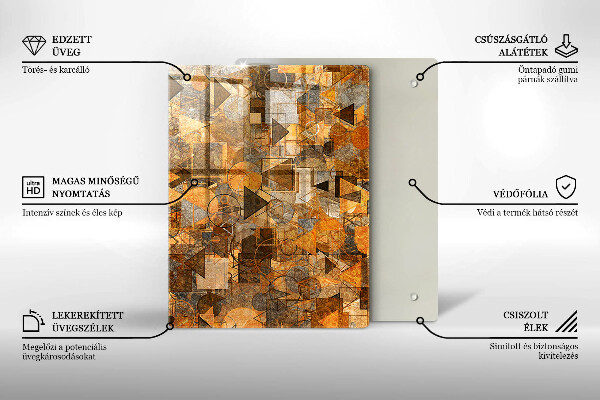 Üveg vágódeszka Vízcseppek