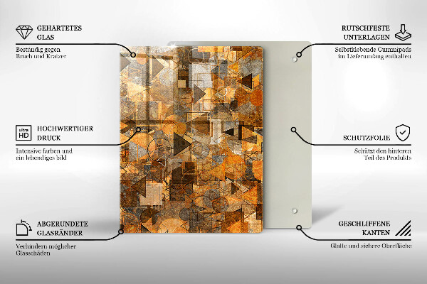 Üveg vágódeszka Vízcseppek