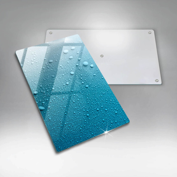 Üveg vágódeszka Vízcseppek