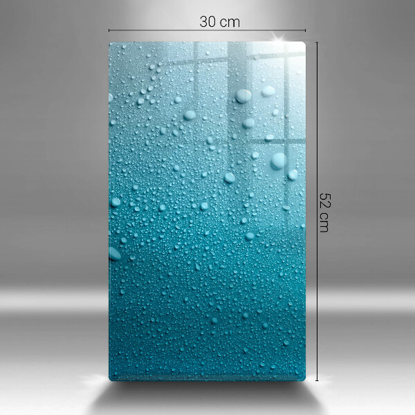 Üveg vágódeszka Vízcseppek