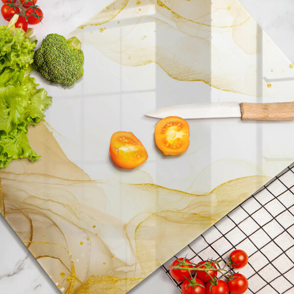 Üveg vágódeszka Arany absztrakció