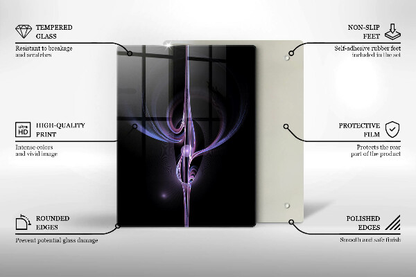 Üveg vágódeszka Modern absztrakció