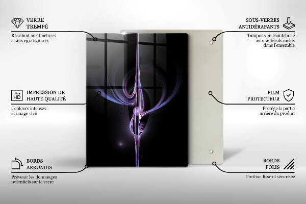 Üveg vágódeszka Modern absztrakció