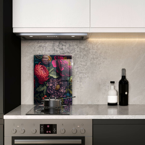 Üveg vágódeszka Gyönyörű virágok