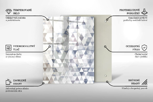 Üveg vágódeszka Alakzat absztrakció