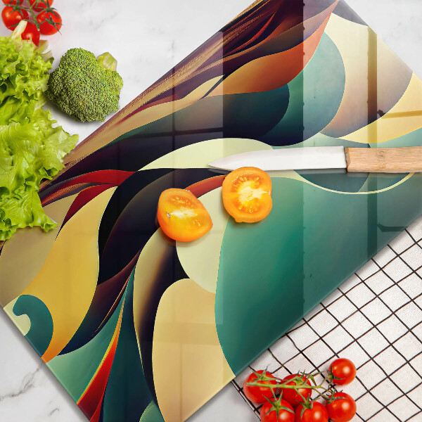 Üveg vágódeszka Alakzat absztrakció