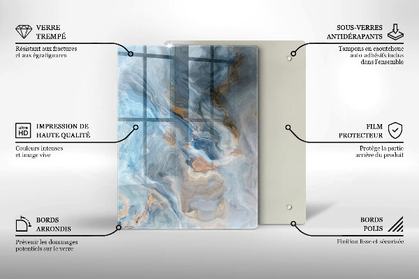 Üveg vágódeszka Lineáris absztrakció