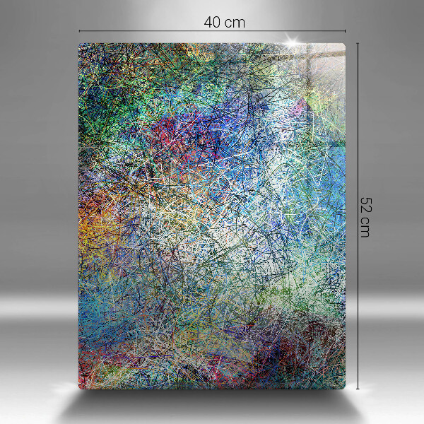 Üveg vágódeszka Színes vonal absztrakció