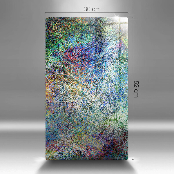 Üveg vágódeszka Színes vonal absztrakció