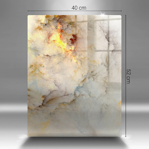 Üveg vágódeszka Márvány textúra arannyal