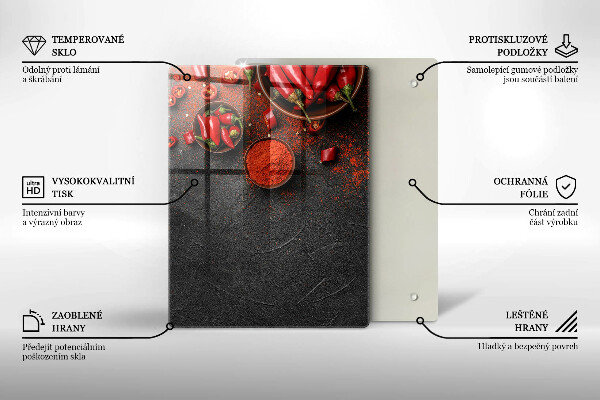 Üveg vágódeszka Márvány textúra arannyal