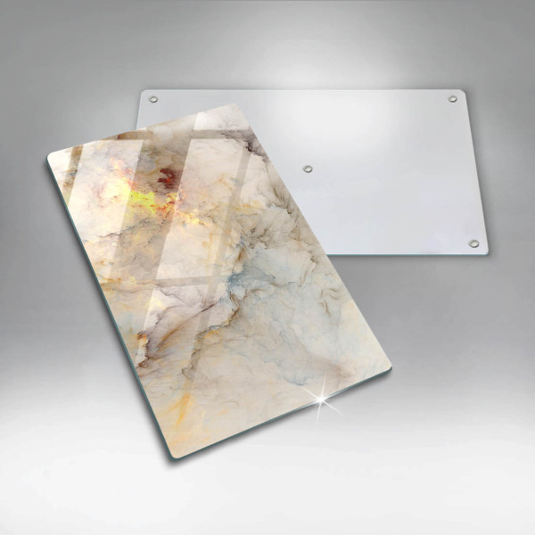 Üveg vágódeszka Márvány textúra arannyal