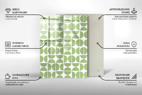 Üveg vágódeszka Absztrakt formák