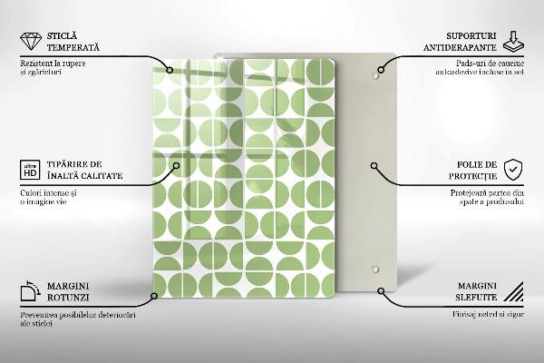 Üveg vágódeszka Absztrakt formák