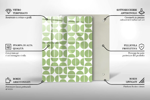 Üveg vágódeszka Absztrakt formák