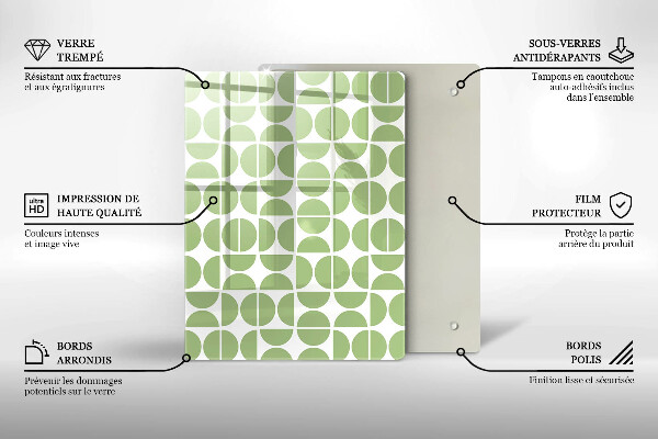 Üveg vágódeszka Absztrakt formák