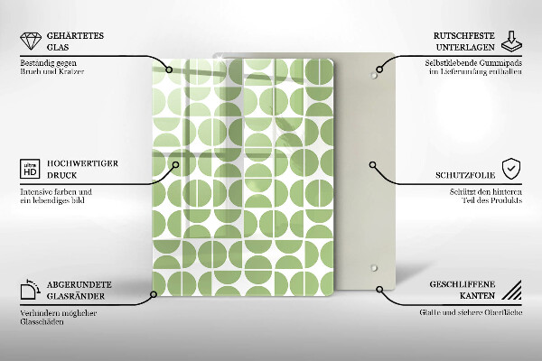 Üveg vágódeszka Absztrakt formák