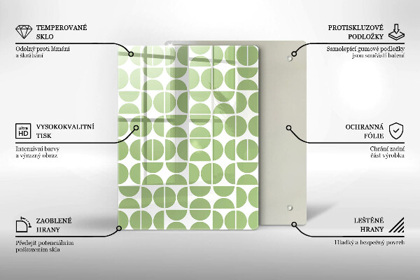 Üveg vágódeszka Absztrakt formák