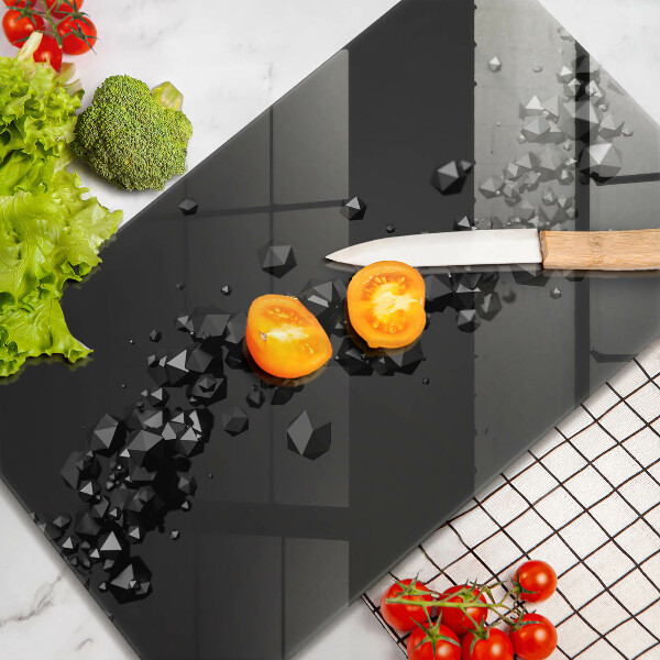 Üveg vágódeszka 3D alakzatok absztrakció