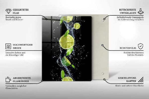 Üveg vágódeszka Boho madártollak