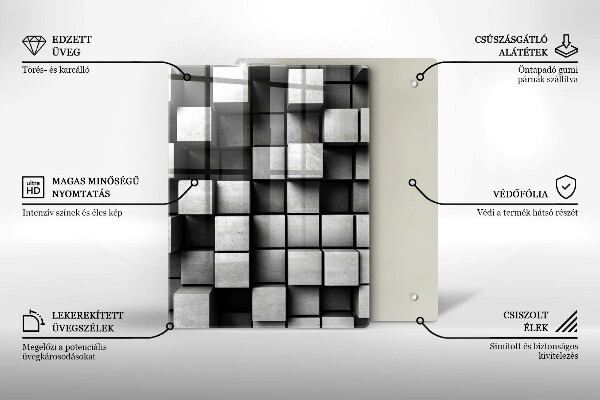 Üveg vágódeszka Beton textúra háttér
