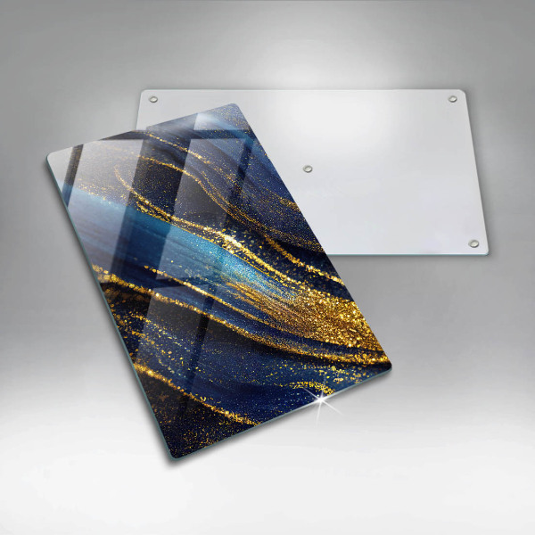 Üveg vágódeszka Sötétkék absztrakció