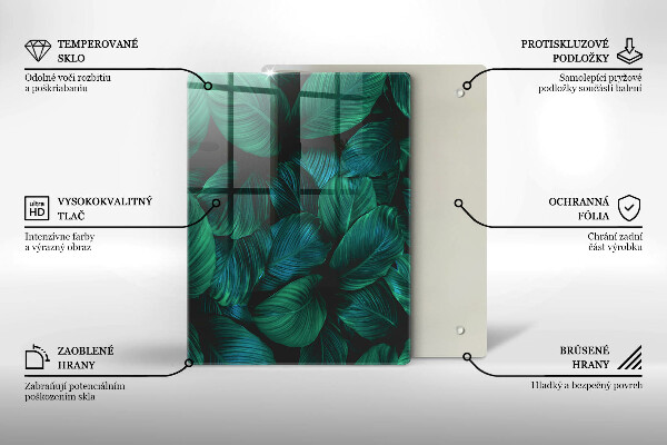 Üveg vágódeszka Textúra arannyal