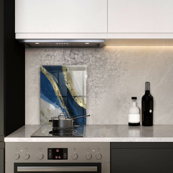 Üveg vágódeszka Textúra arannyal