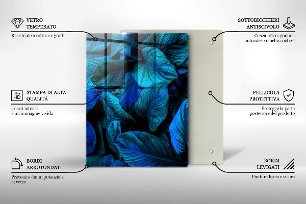 Üveg vágódeszka Világos fa szerkezet