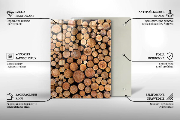 Üveg vágódeszka A torta édessége