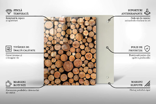 Üveg vágódeszka A torta édessége