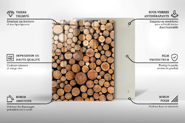 Üveg vágódeszka A torta édessége