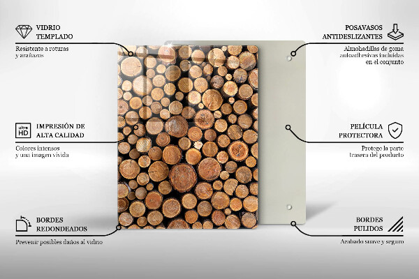 Üveg vágódeszka A torta édessége