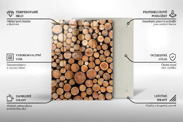 Üveg vágódeszka A torta édessége
