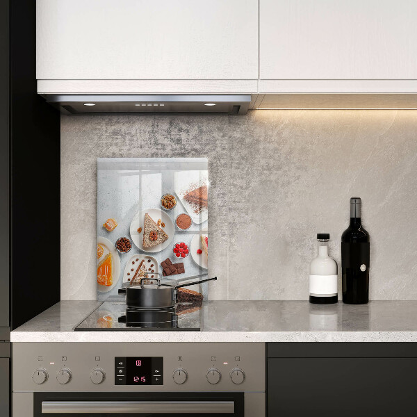 Üveg vágódeszka A torta édessége