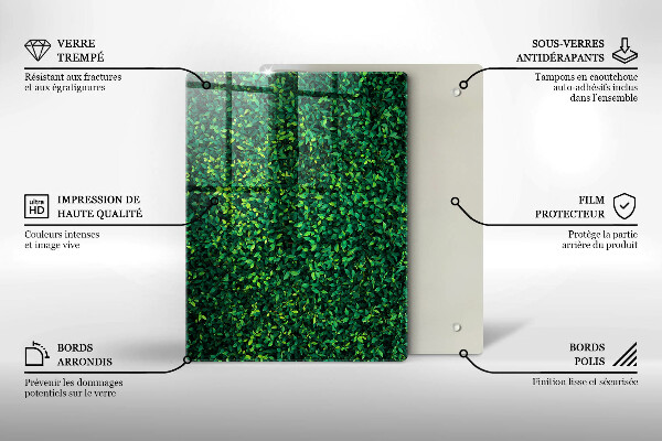 Üveg vágódeszka Kávébab