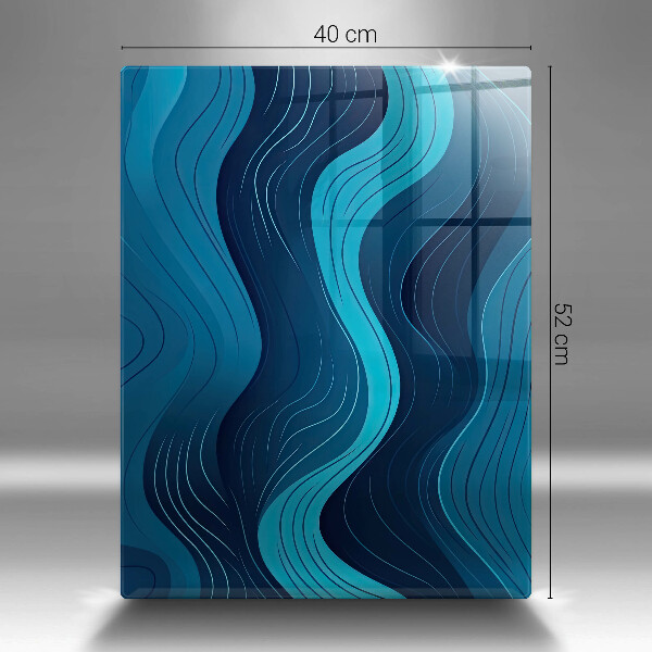 Üveg vágódeszka Absztrakt hullámok