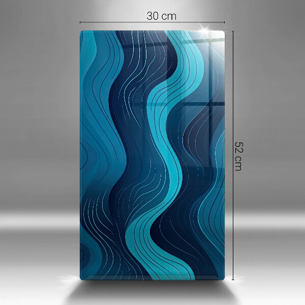 Üveg vágódeszka Absztrakt hullámok