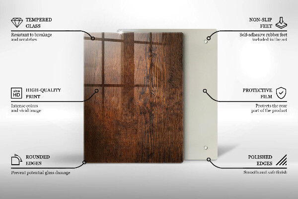 Üveg vágódeszka karácsonyi díszek