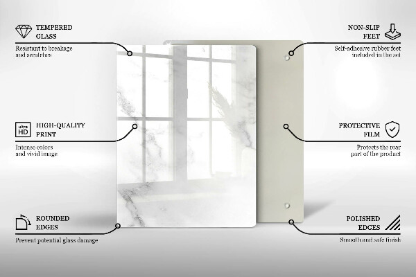 Üveg vágódeszka Kávébab