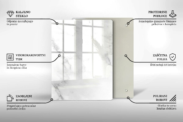 Üveg vágódeszka Kávébab